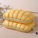 Dual-Chamber Pillow &ldquo;Pineapple Bun / Marshmallow&rdquo;, Yellow, 48&times;74 cm, Koloco