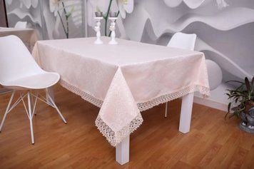 Скатертина з тефлоновим покриттям, пудра, 150х220 см, Угорщина TC-11 фото