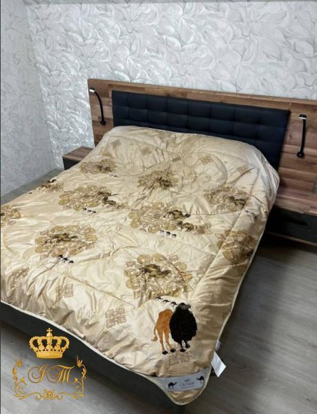 Camel Wool Blanket with Crystals, Euro Size