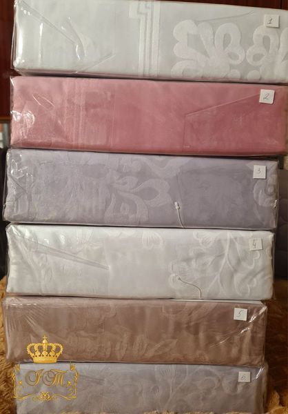 MT6-L Постільна білизна L&M Home №4, білий жаккард-сатин, єврокомплект MT6-L-04-e фото