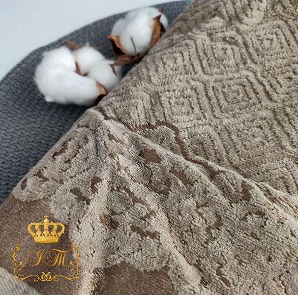Полотенце для бани BEKI Ромб 70&times;140 см &ndash; велюровый жаккард, 100% хлопок, Узбекистан BT-T-09 фото