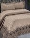 Aden Laced Jacquard Bedspread, Euro Size Turkey, cappuccino