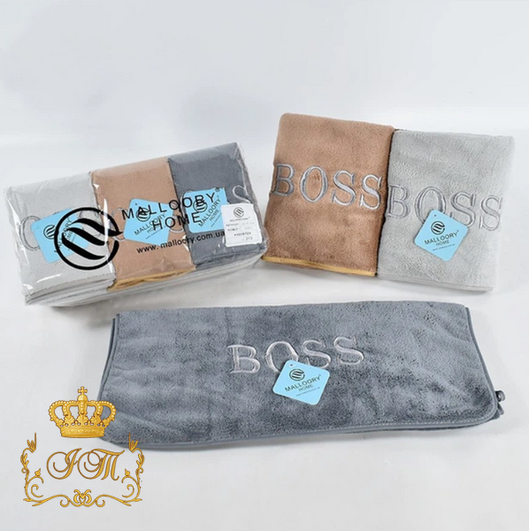 BOSS, Полотенце для бани, 70x140 см, светлый беж, микрофибра, Китай BT-M-25 фото