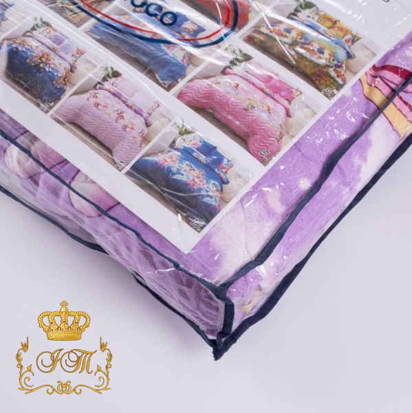 Стьобане покривало серія "Мультяшки" Koloco 160&times;210 з наволочкою 50&times;70 QB-03 фото