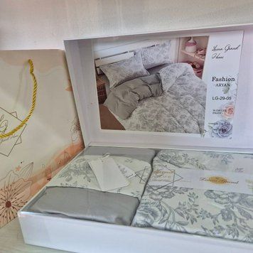 LG-29 Постільна білизна Laura Grand, сатин, сімейний комплект LG-29-05-f фото