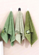 "Olives V2" Set of 3 Kitchen Towels, Terry, 35&times;70 cm