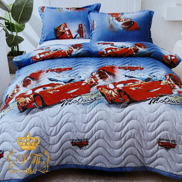 Quilted Bedspread "Cartoons" Series Koloco 160&times;210 with Pillowcase 50&times;70