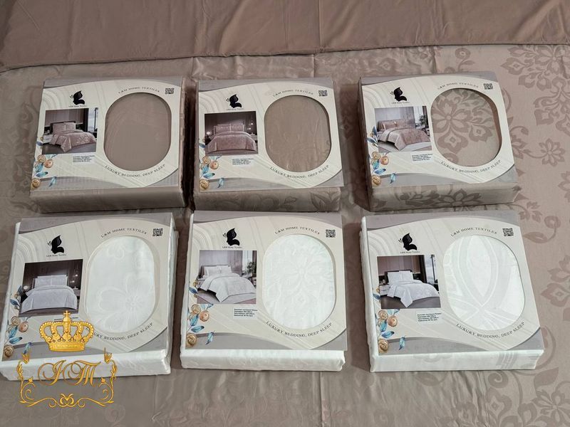 MT6-L Постельное бельё L&M Home №10, серый жаккард-сатин, евро-комплект MT6-L-10-e фото