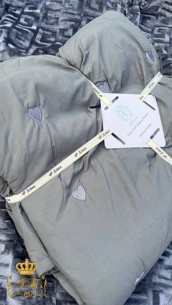 &ldquo;Dima&rdquo; Bedding Set with Quilt and Lace, Satin, Euro Size