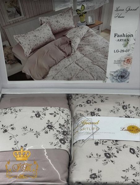 LG-29 Постільна білизна Laura Grand, сатин, сімейний комплект LG-29-07-f фото