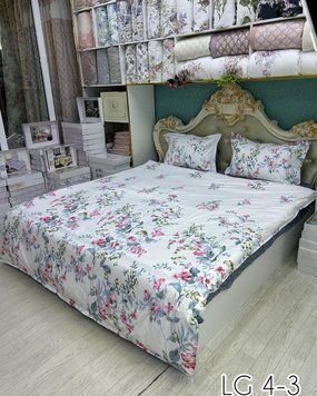 LG-4 Laura Grand 4 Seasons Bed Linen, Satin, Euro Size
