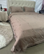 &ldquo;Dima&rdquo; Bedding Set with Quilt and Lace, Satin, Euro Size