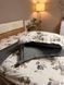 Bedding set combining velour and flannel, euro size