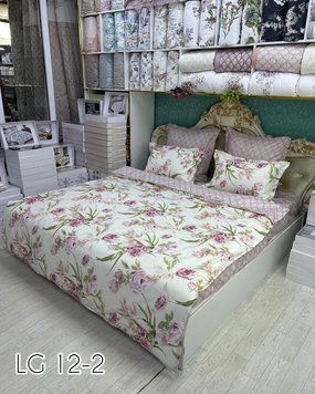 LG-12 Laura Grand 4 Seasons Bed Linen, Satin, Euro Size