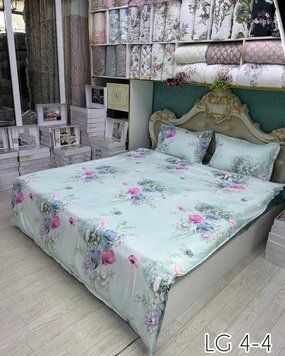 LG-4 Laura Grand 4 Seasons Bed Linen, Satin, Euro Size