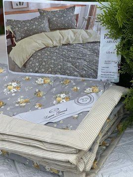 LG-4 Laura Grand 4 Seasons Bed Linen, Satin, Euro Size