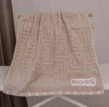 Boss, Рушник для обличчя, 50&times;90 см, махра, беж, Китай FT-T-37 фото
