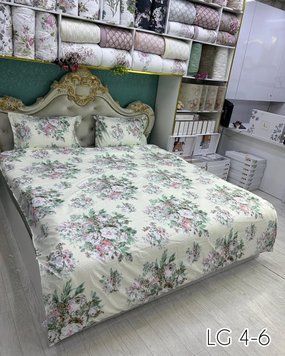LG-4 Постільна білизна 4 сезони Laura Grand, сатин, євро розмір LG-4-6/4s фото