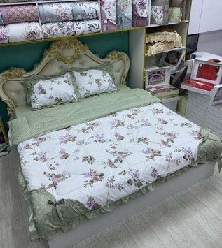 LG-7 Постельное белье Laura Grand с летним одеялом, сатин, евро размер LG-7-9-s/b фото