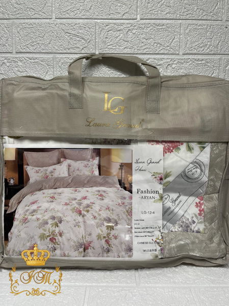 LG-12 Постільна білизна 4 сезони Laura Grand, сатин, євро розмір LG-12-4/4s фото