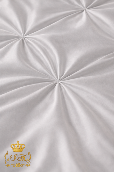 &ldquo;Zhatka&rdquo; Bedding Set, Light Grey, Satin, Euro Size