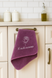 I Love You, Kitchen Towel, microfiber, purple, 35&times;70 cm