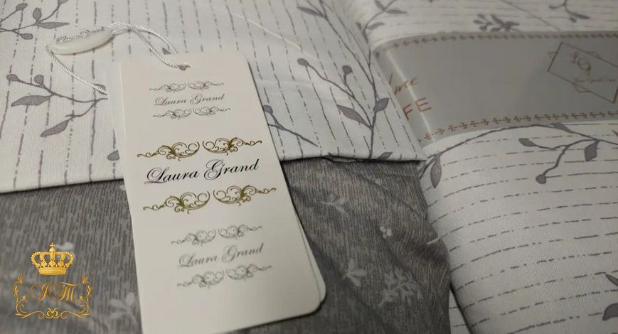 LG-15 Постільна білизна з 4 наволочками Laura Grand, сатин, євро розмір LG-15-4-e фото