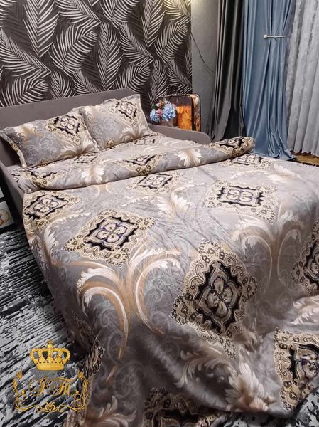 CROWN, Velour Bed Linen, Euro Size