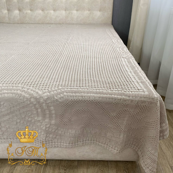 Хлопковое покрывало из муслиновой вафельки MB-05 фото