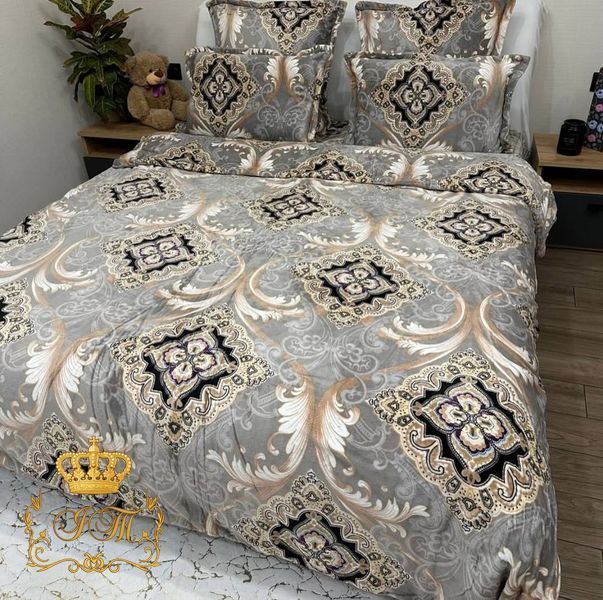 CROWN, Velour Bed Linen, Euro Size