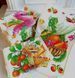 Дракон зелёный с фруктами, кухонное полотенце с металическим держателем, микрофибра, 35х70 см KTM-44 фото 4