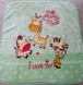 Double-Sided &ldquo;Giraffe&rdquo; Acrylic Blanket for Newborns, Light Green, 90x110 cm