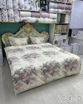 LG-4 Laura Grand 4 Seasons Bed Linen, Satin, Euro Size