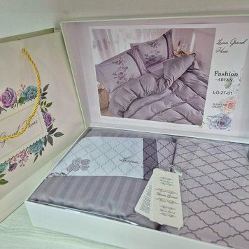 LG-27 Laura Grand Bed Linen, Satin, Euro Set