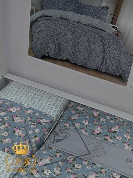 LG-15 Laura Grand Bed Linen with 4 Pillow Cases, Satin, Euro Size