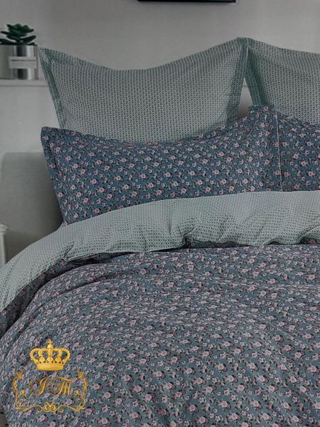 LG-15 Laura Grand Bed Linen with 4 Pillow Cases, Satin, Euro Size