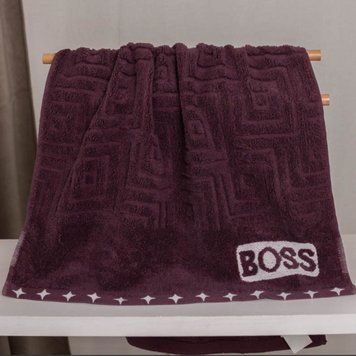 Boss, Рушник для обличчя, 50&times;90 см, махра, слива, Китай FT-T-42 фото