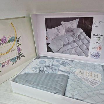 LG-27 Laura Grand Bed Linen, Satin, Euro Set