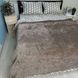 Bedding set combining velour and flannel, euro size