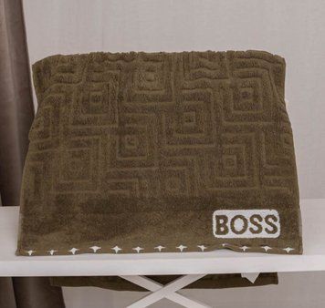 Boss, Рушник для бані, 70&times;140 см, махра, гірчичний, Китай BT-T-32 фото