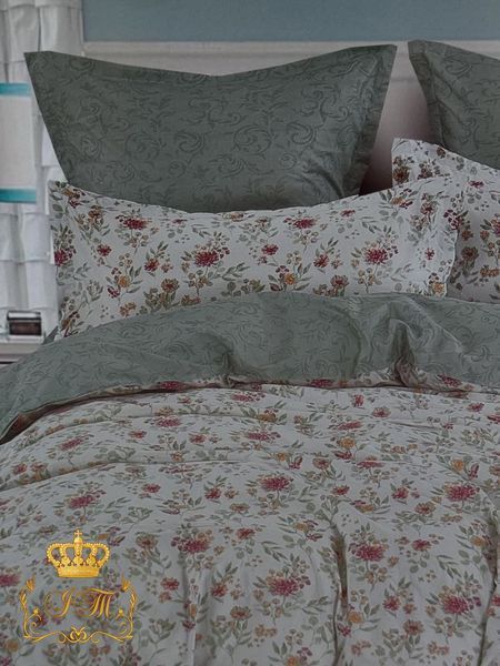 LG-15 Laura Grand Bed Linen with 4 Pillow Cases, Satin, Euro Size
