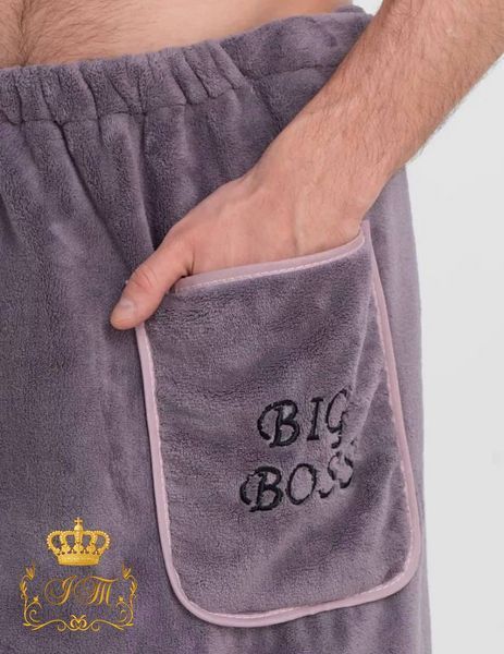 Мужской набор для сауны "BIG BOSS", фиолетовый MS-BB-02 фото