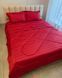 Quilt Stripes Satin Bedding Set, Euro Size