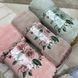 &ldquo;Embroidered Flowers&rdquo; Bath Towel, 70x140 cm, Peach Microfiber, China
