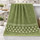 Rhombus, Face Towel, 50&times;10 cm, Terry Cotton, Olive, China