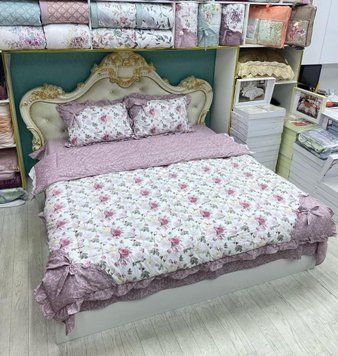 LG-7 Постільна білизна Laura Grand з літньою ковдрою, сатин, євро розмір LG-7-7-s/b фото