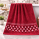 Rhombus Face Towel, 50&times;100 cm, Terry Cotton, Bordo, China