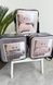 Flannel Bedding Set №5, double size, dark grey/light grey