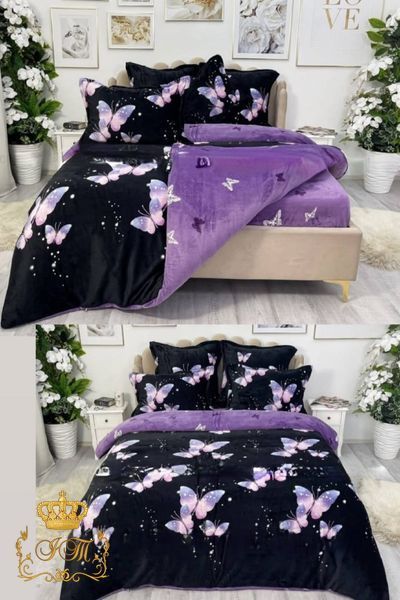 CROWN, Velour Bed Linen, Single Size