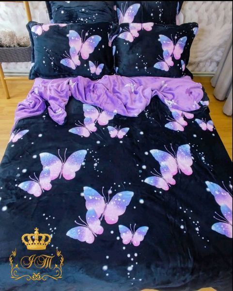 CROWN, Velour Bed Linen, Single Size